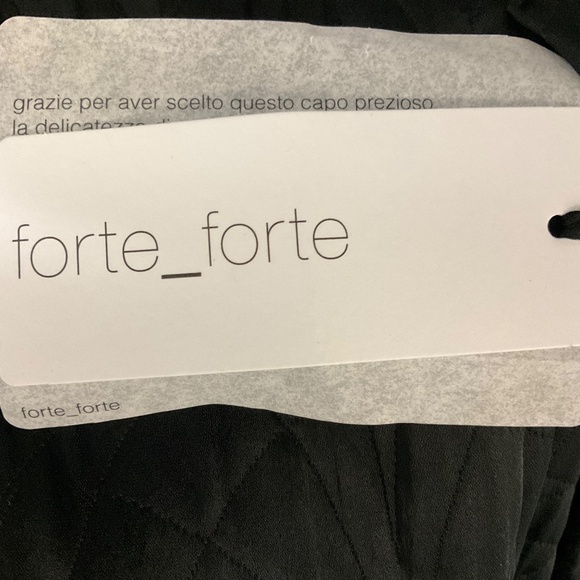 FORTE_FORTE BLACK NERO 2024 MATELASSE PANTS - Picture 6 of 6